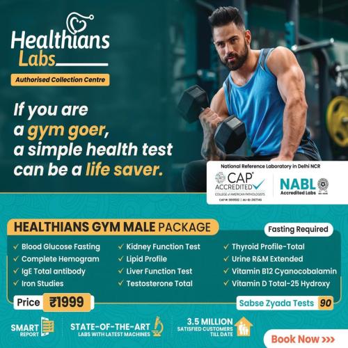 Healthians Gym Male Package
