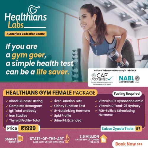  Healthians Gym Female Package